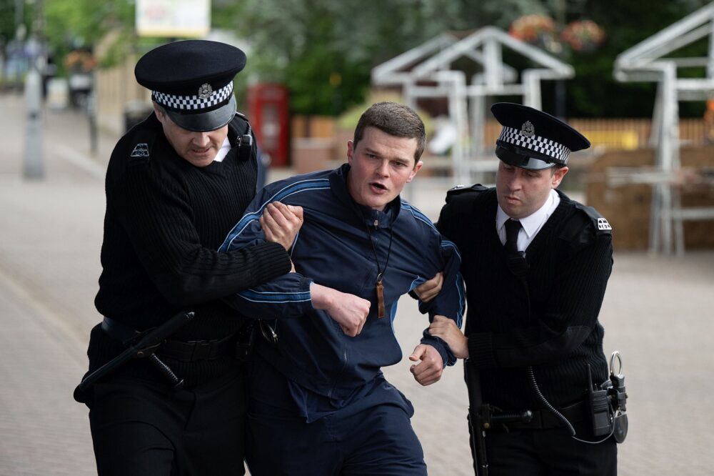 I Swear - CS9
19.07.24  loc: Galashiels High Street
sc: 06 Police arrest John because he says he’s selling drugs